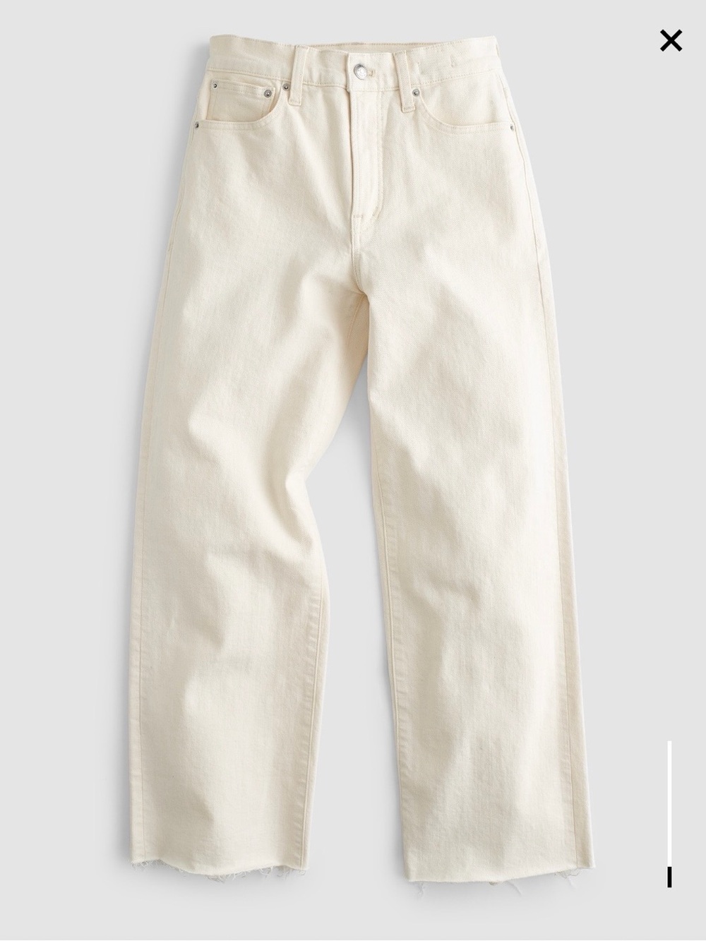 Madewell The Perfect Vintage Wide-Leg Crop Jeans Vintage Canvas Size 26
